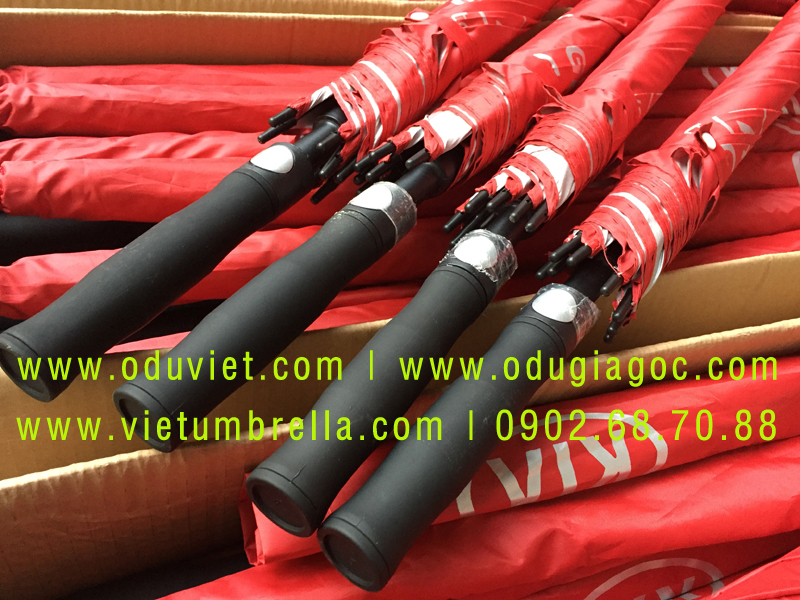 xưởng sản xuất ô dù cầm tay in logo quảng cáo